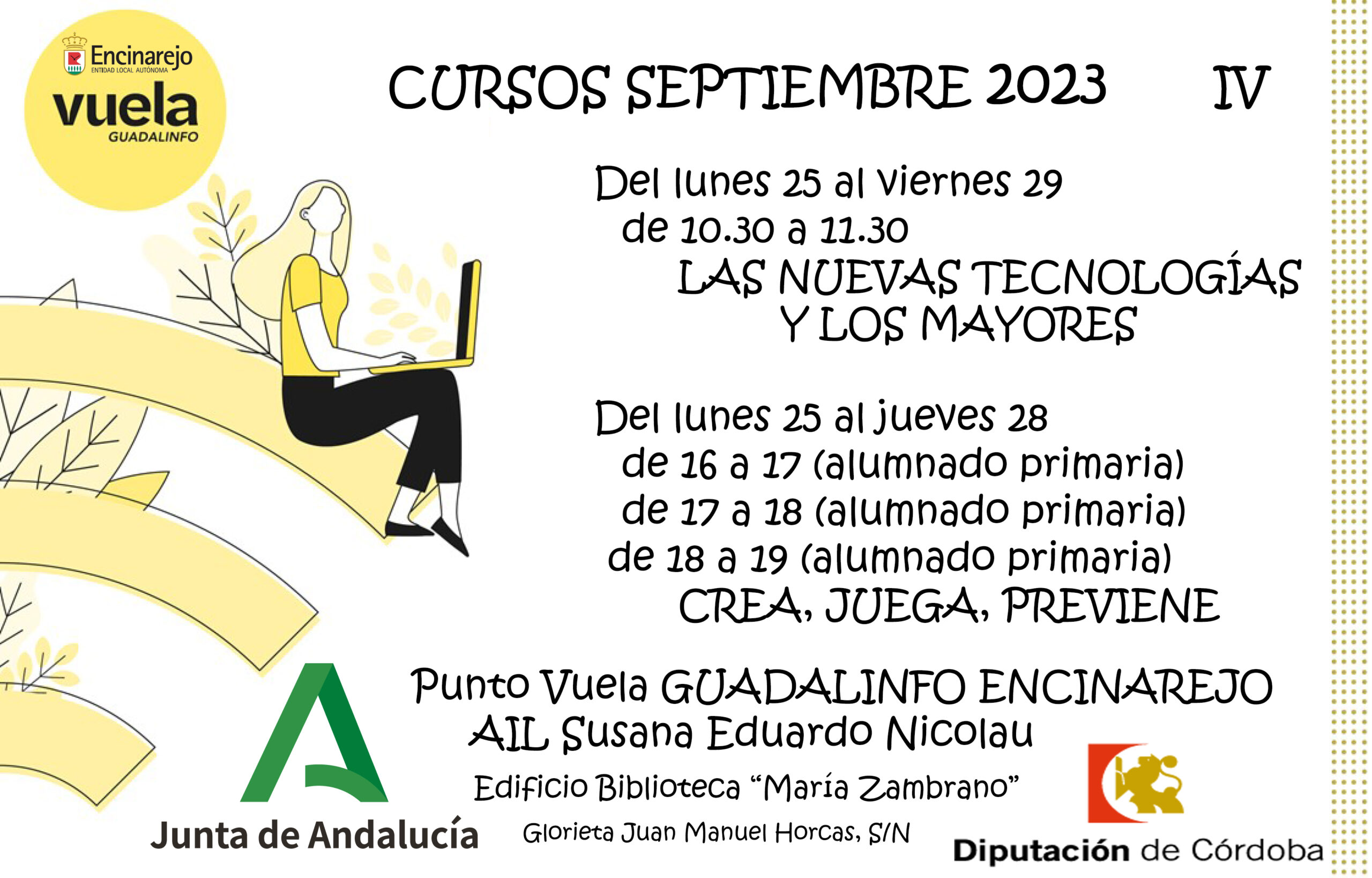 Cursos septiembre 2023 4ª semana